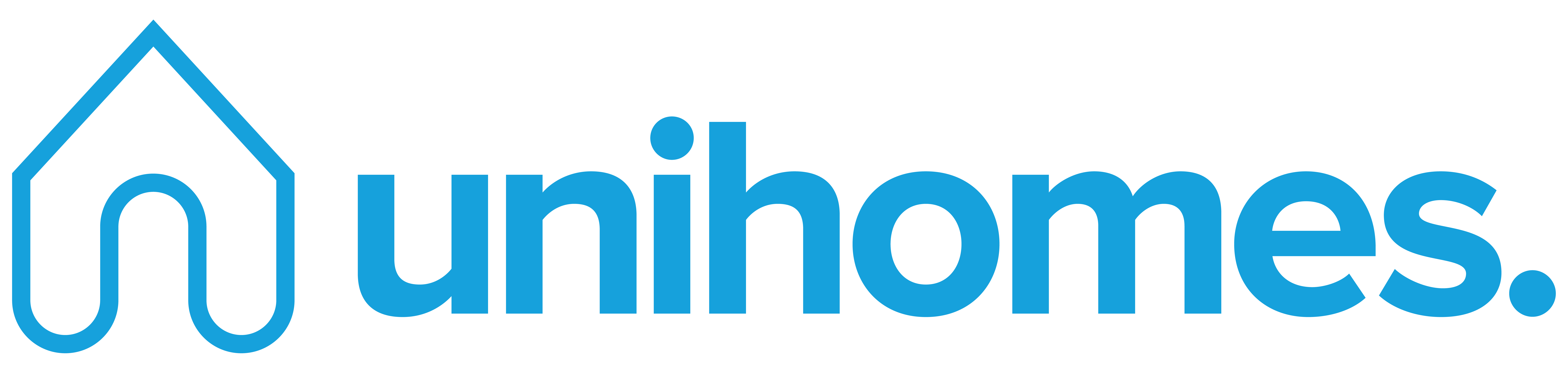 UniHomes Blue Transparent Logo